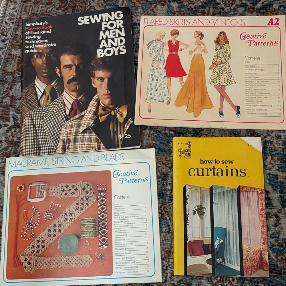 Sewing Guides-Men, Curtains, Skirts, Macrame